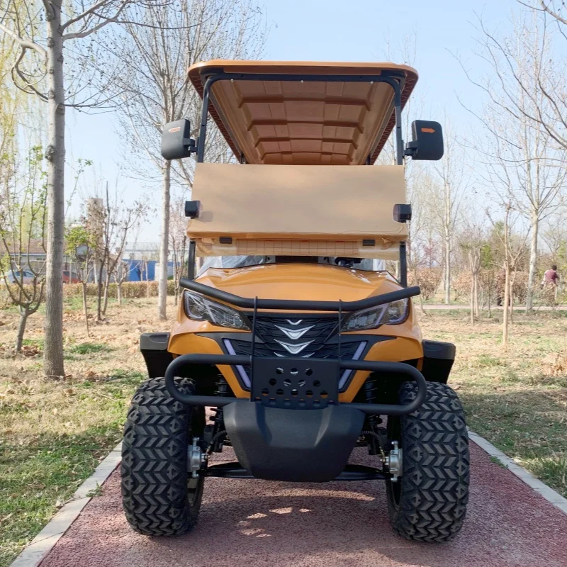Hot Selling 6 Seater Hunting China Mobility Scooter Electric Golf Cart With Factory Price Bumper 12 Inch Tires Upholstered Seat