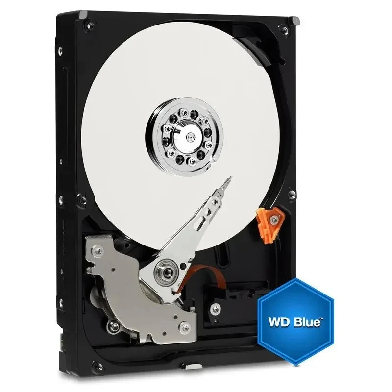 웨스턴 디지털 WD 블루 데스크탑 컴퓨터 모니터링용 하드 드라이브 디스크, SATA III 5400 RPM 64MB 6TB HD 하드 디스크, 1TB, 2TB, 4TB, 3.5 인치