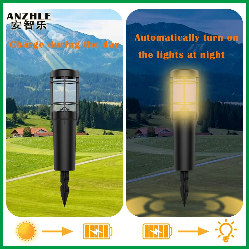The Outdoor IP65 Waterproof Led Solar Lamp is Suitable for Lawn Lighting Garden Decoration and Courtyard Lighting