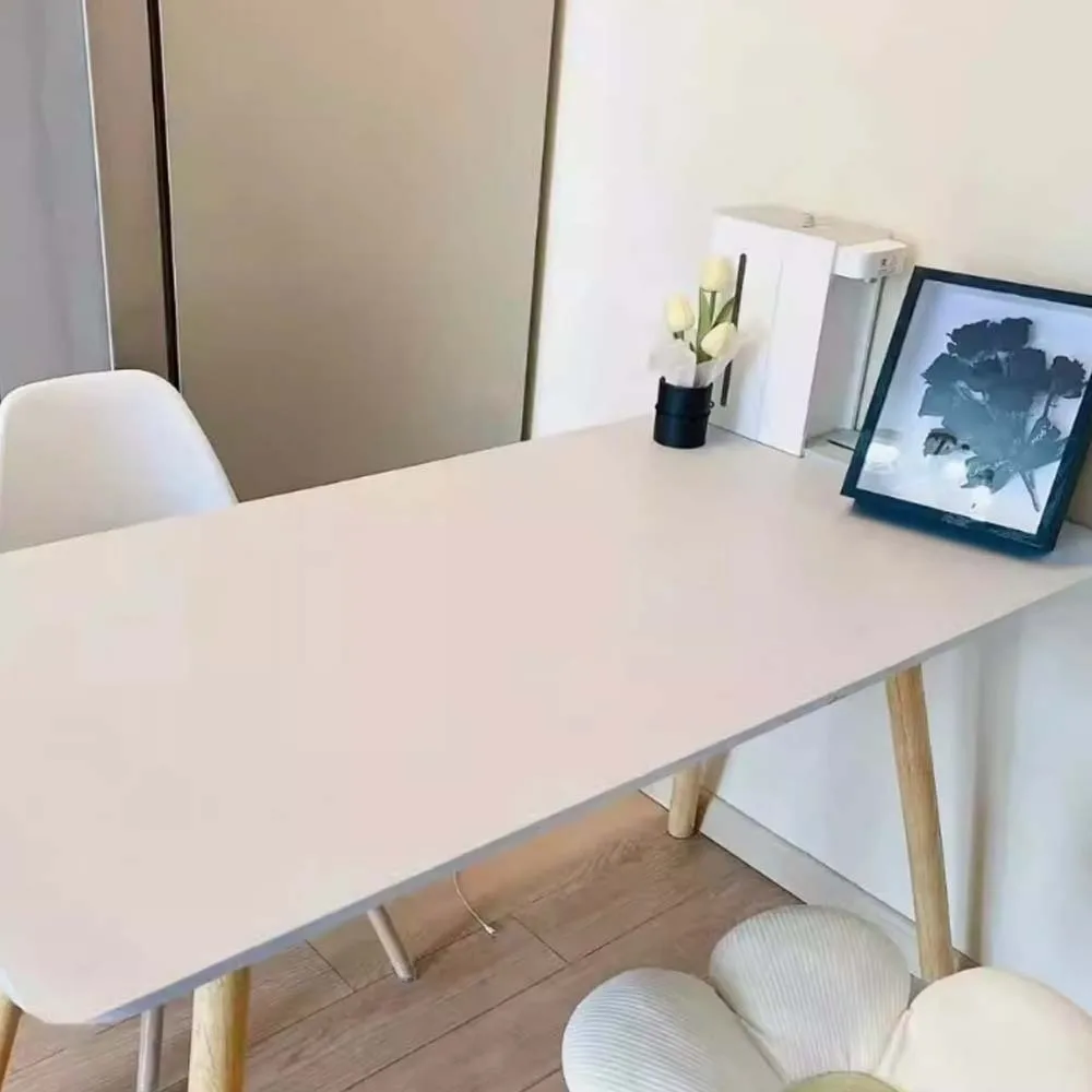 

Rectangular Imitation Sheepskin Tablecloth Full Wrapped Smooth Solid Color Table Cover Party Supply Anti-Slip