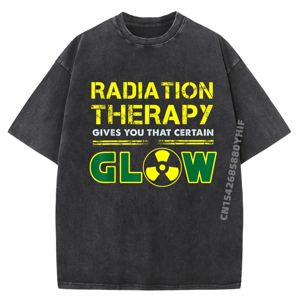 

Радиационная терапия, радиационно-терапевт, забавная мужская футболка с истребителем рака 100, ℅ Хлопковая стираная футболка мужская одежда
