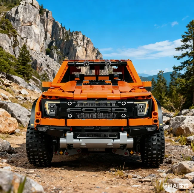 MINISO 1379 قطعة ديزني فورد رابتورز F-150 شاحنة صغيرة سيارة سباق MOC 42126 نموذج سيارة الطوب لعب للأطفال هدايا
