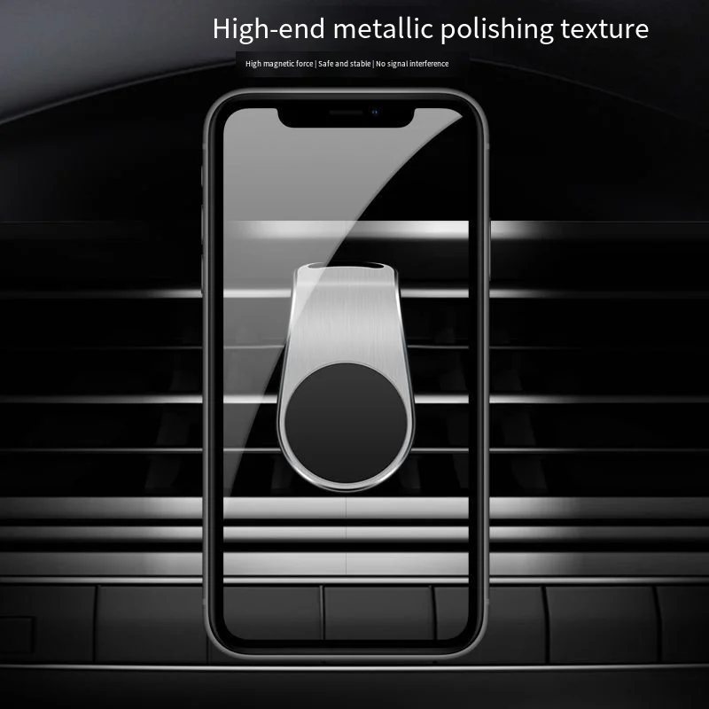 Soporte magnético universal para teléfono de coche, soporte para teléfono móvil con clip para ventilación, soporte magnético para teléfono GPS compatible con iPhone, Samsu