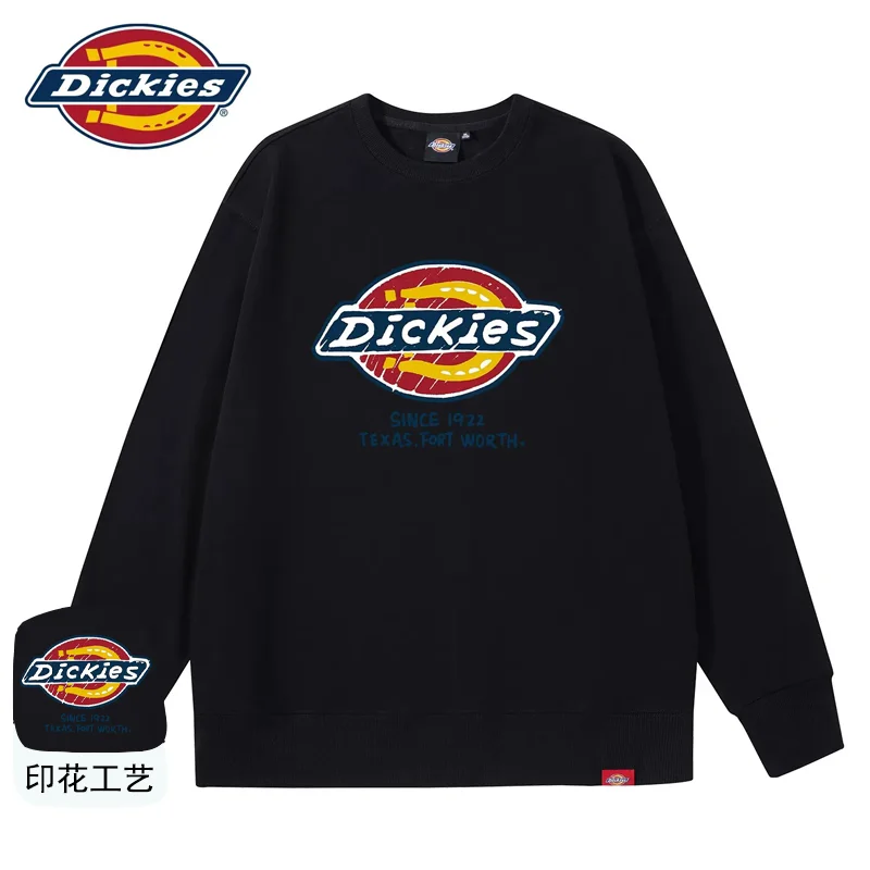 Dickies 2026 Fall Loose Fit Sweatshirt Men American Style Logo Pullover Casual Top