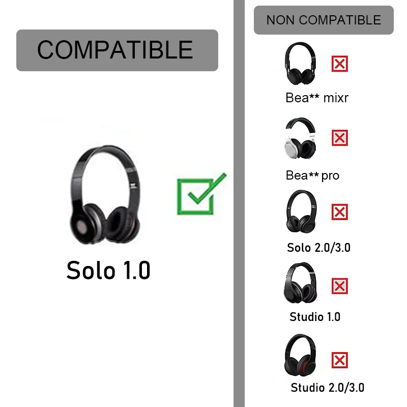 كوتو وسادات الأذن ل فاز سولو 1 استبدال بطانة للأذن سولو HD سماعة سلكية منصات وسادة الأذن إصلاح أجزاء