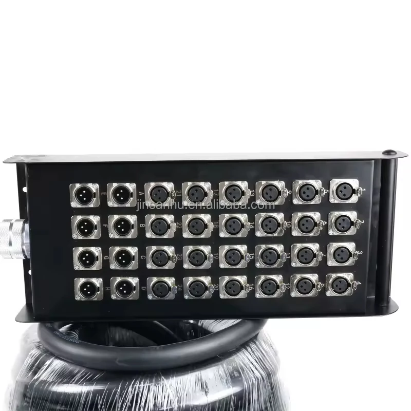 Professional 32-Channel XLR TRS Oxygen-free Copper Audio Cable with PVC Jacket and Braid Shielding for Stage Use