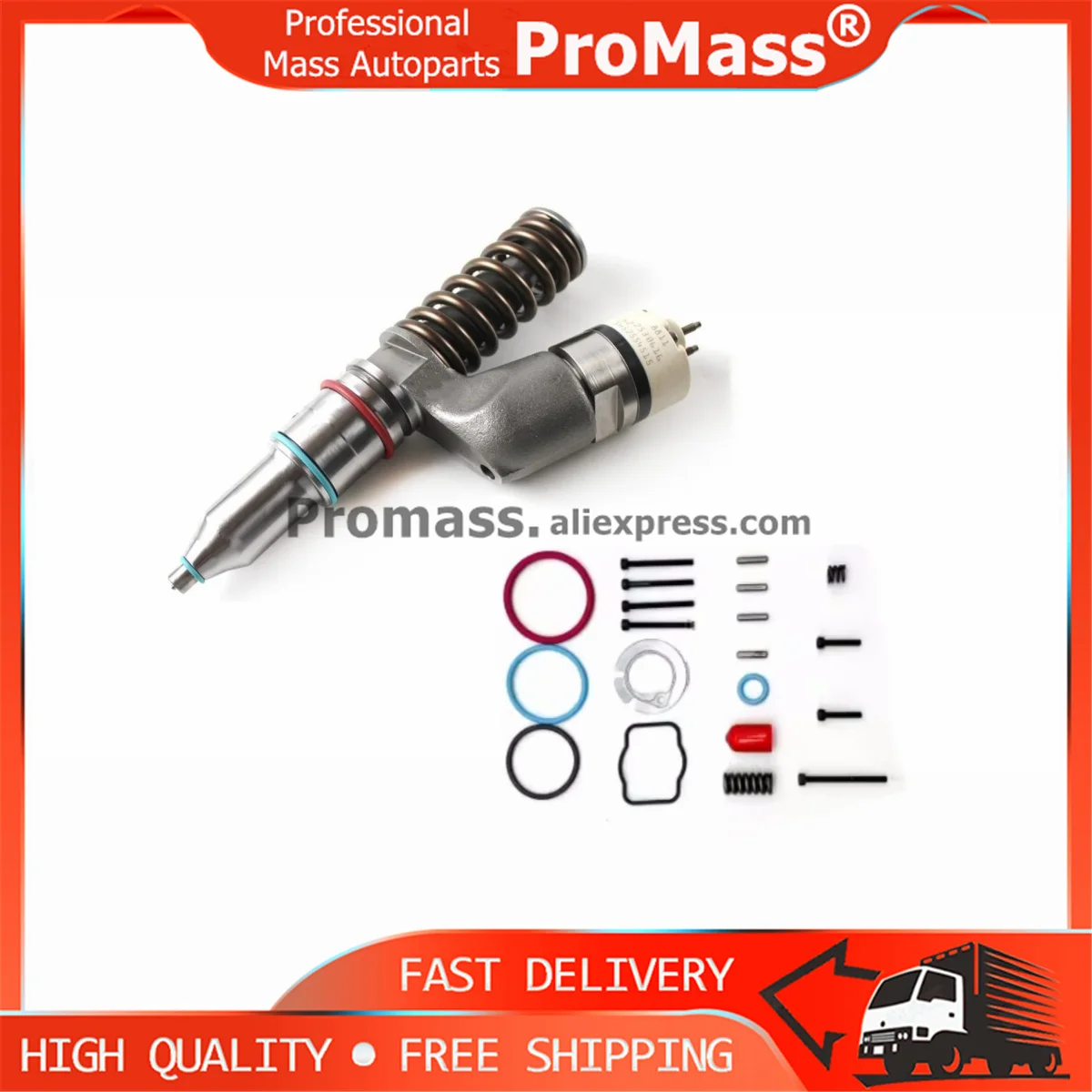 6 PCS Diesel common rail unit injector repair kits Suitable For CAT C13 C15 C18 injector 1093506 2481394 2490713