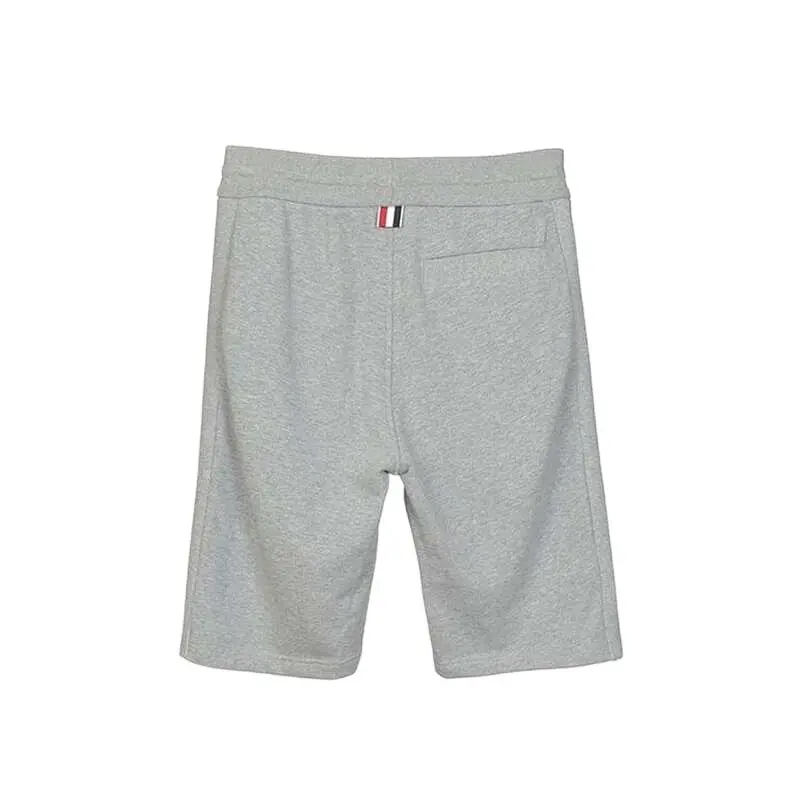 TB BROWIN Quần Short Nam Cao Cấp Thương Hiệu Thơm Mùa Hè Quần Lót Classic Cotton 4-Thanh Sọc Màu Xám Nhạt Shorptants Thể Thao khoác Harajuku