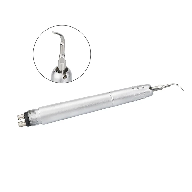 2/4 หลุมทันตกรรม Ultrasonic Air Scaler นิวเมติก Scaler Handpiece ทําความสะอาดฟันไวท์เทนนิ่งทําความสะอาดทันตกรรมอุปกรณ์ 3 เคล็ดลับ