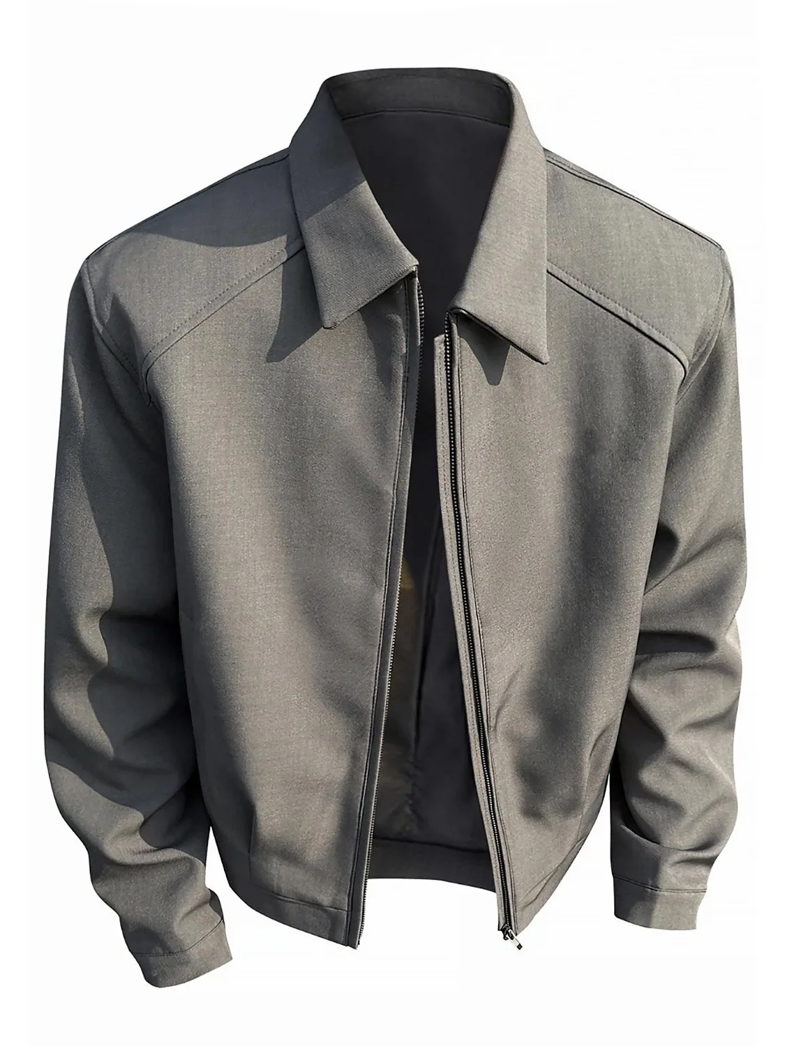 

Американский ретро High Street ort oulder Pad с откидным воротником, однотонный деловой повседневный открытый кардиган Jaet, мужской дышащий кардиган для отдыха