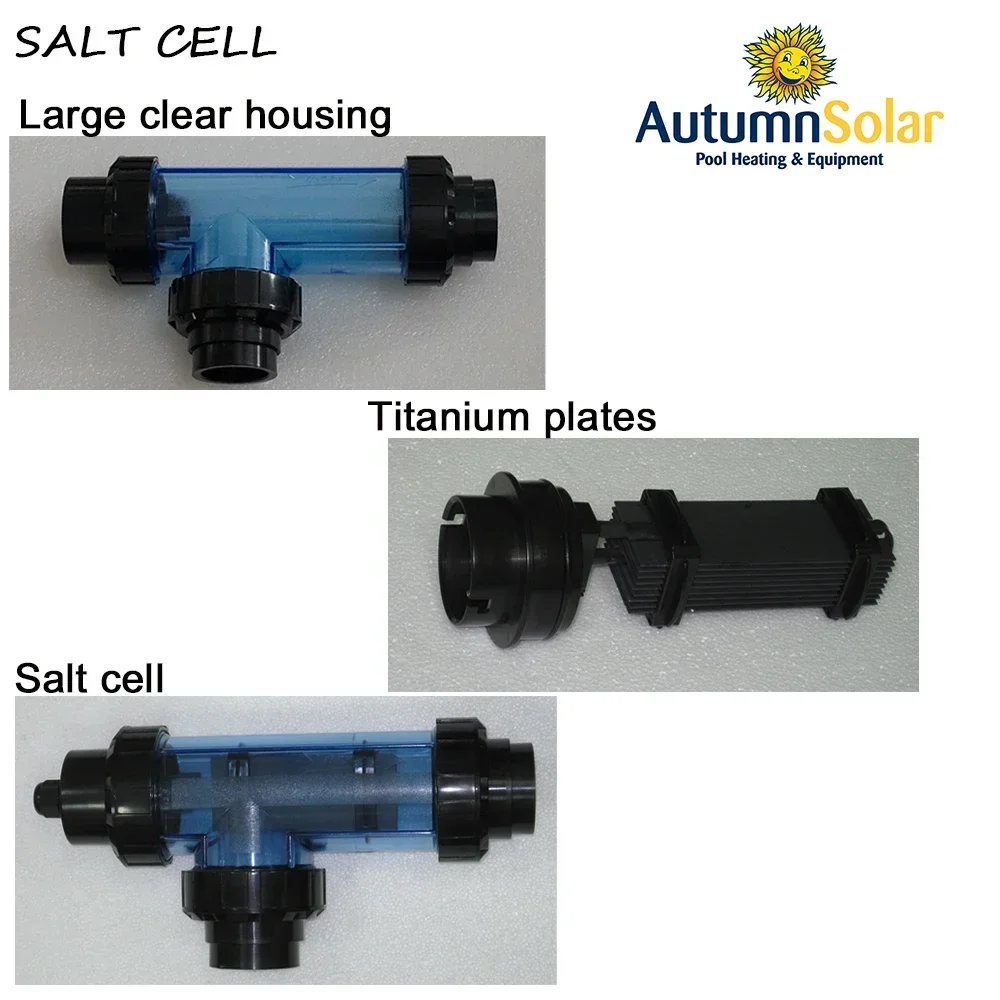 X30CL titanium electrode salt chlorinator for 80m3 pool water