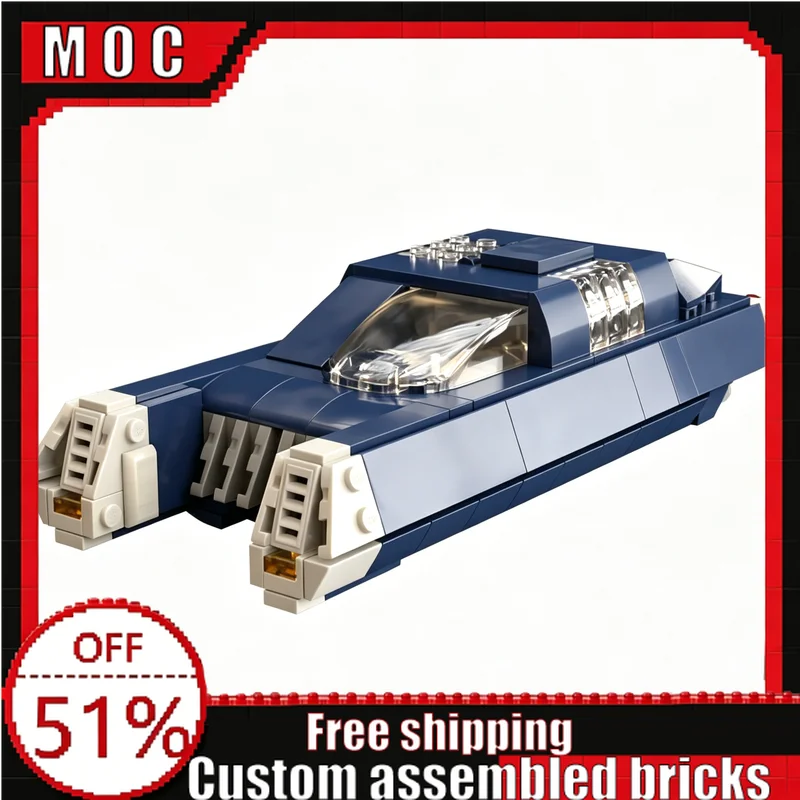 

383 Parts New Sci-Fi Limospeeder Model Building Blocks Boys Custom DIY Educational Assembly Toys Creative Birthday Display Gifts