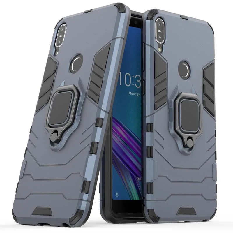 جراب Funda-درع لـ ASUS ، حافظة ضد الصدمات ، حامل مغناطيسي ، غطاء هاتف لـ Zizfone Max Pro M1 ، M1 ، ZB602KL ، ZB601KL