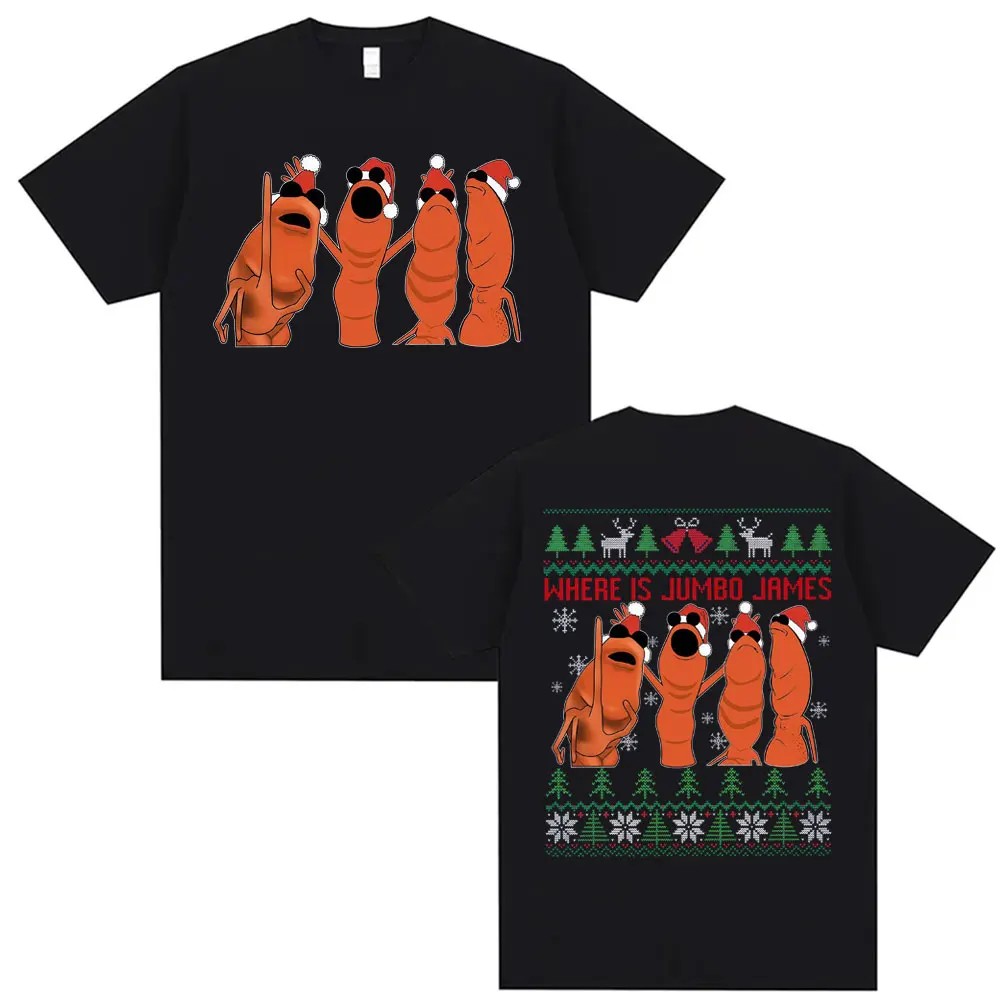 ¿Dónde está el divertido gusano de Marcus? Camiseta Jimbo James Meme 2026, nueva camiseta de algodón Retro de tendencia a la moda para hombres y mujeres, superventas