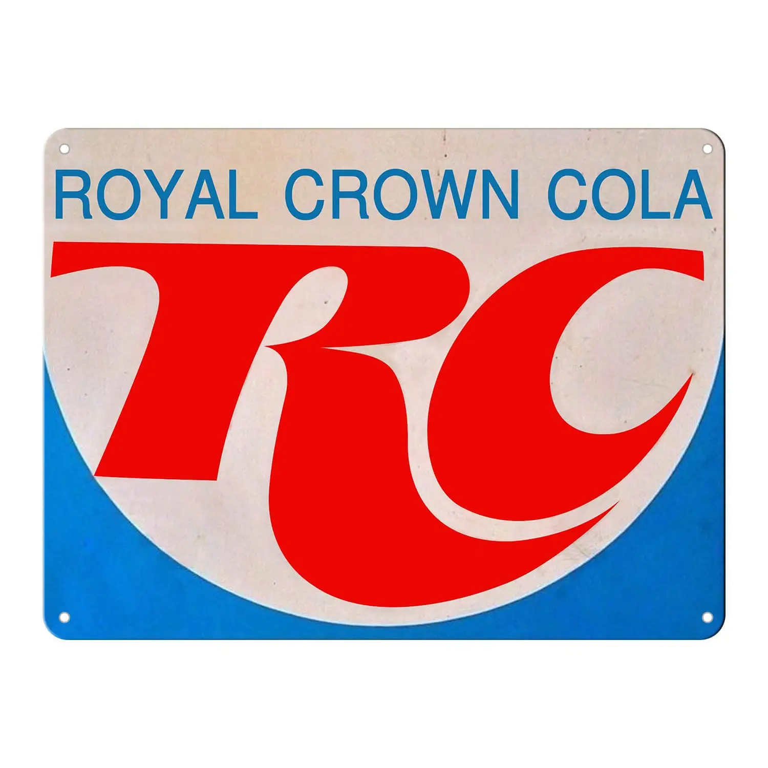 Agedsign Royal Crown RC Cola Logo Soda Pop Ad Vintage Look Wall Decor Bar Retro Metal Tin Sign 12 x 16 inches