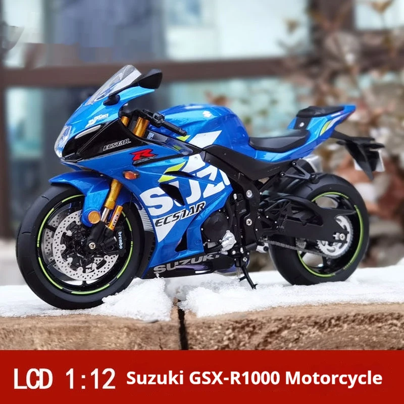 

LCD 1:12 Suzuki GSX-R 1000R Superbike - High-Detail Alloy Die-Cast Model with VVT (L1), Official Licensed Collectible Cars
