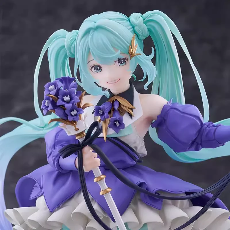 In Stock Original TAITO Hatsune Miku Birthday2024 ดอกไม้อะนิเมะคอลเลกชันตุ๊กตาเครื่องประดับของขวัญวันเกิดของเล่นของขวัญ