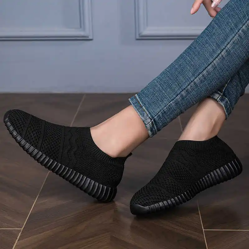 Thick Heel Autumn-spring Women's Luxury Sneakers Mules Women's Summer Shoes Run And Walk Sport On Sale Sports-leisure