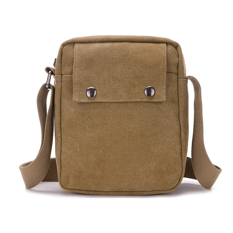 Men's Bags Canvas Bag Fashion Men Messenger Bags High Quality Brand Square Bag Shoulder Bags Handbag Crossbody Bag for Men