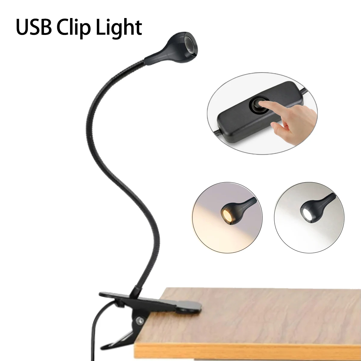 

USB светодиодный светильник для книг с зажимом, гибкая настольная лампа для прикроватной тумбочки, кабинета, защита глаз, лампа для чтения с держателем, декор для спальни