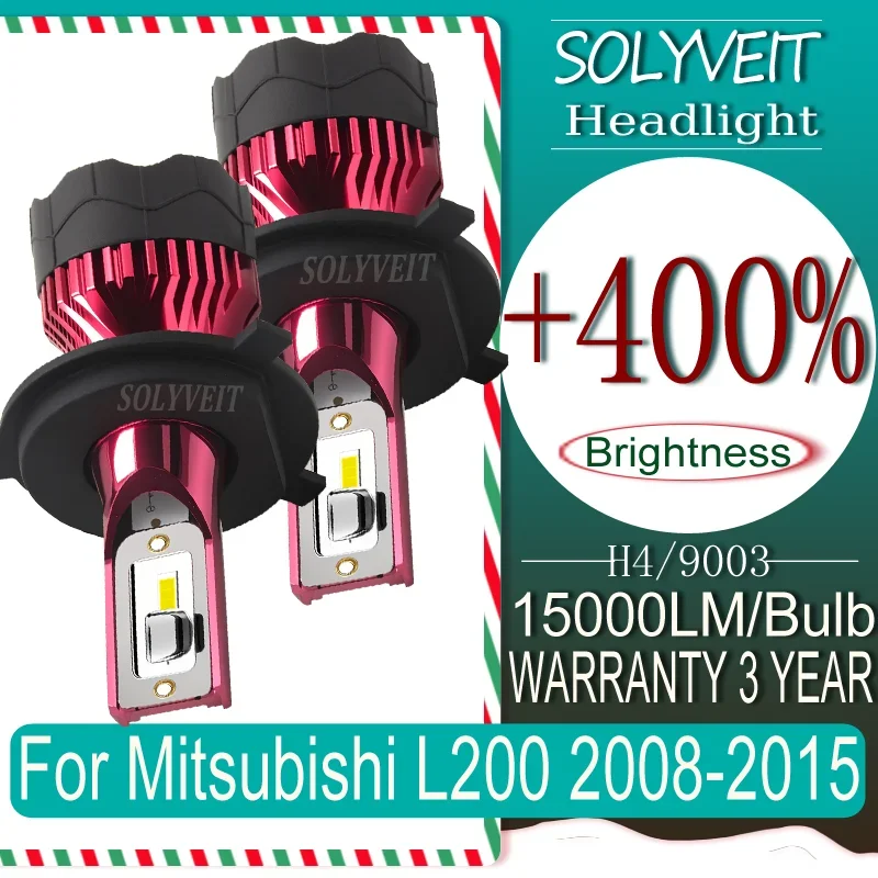 

Brighter More Economical Long-Range Illumination H4 LED HEADLIGHT For Mitsubishi L200 2008 2009 2010 2011 2012 2013 2014 2015
