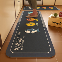 VIKAMA Budding Diatomite Carpet Scandinavian Style Non-Slip Water-Absorbent Mute Kitchen Breakfast Area Home Decoration