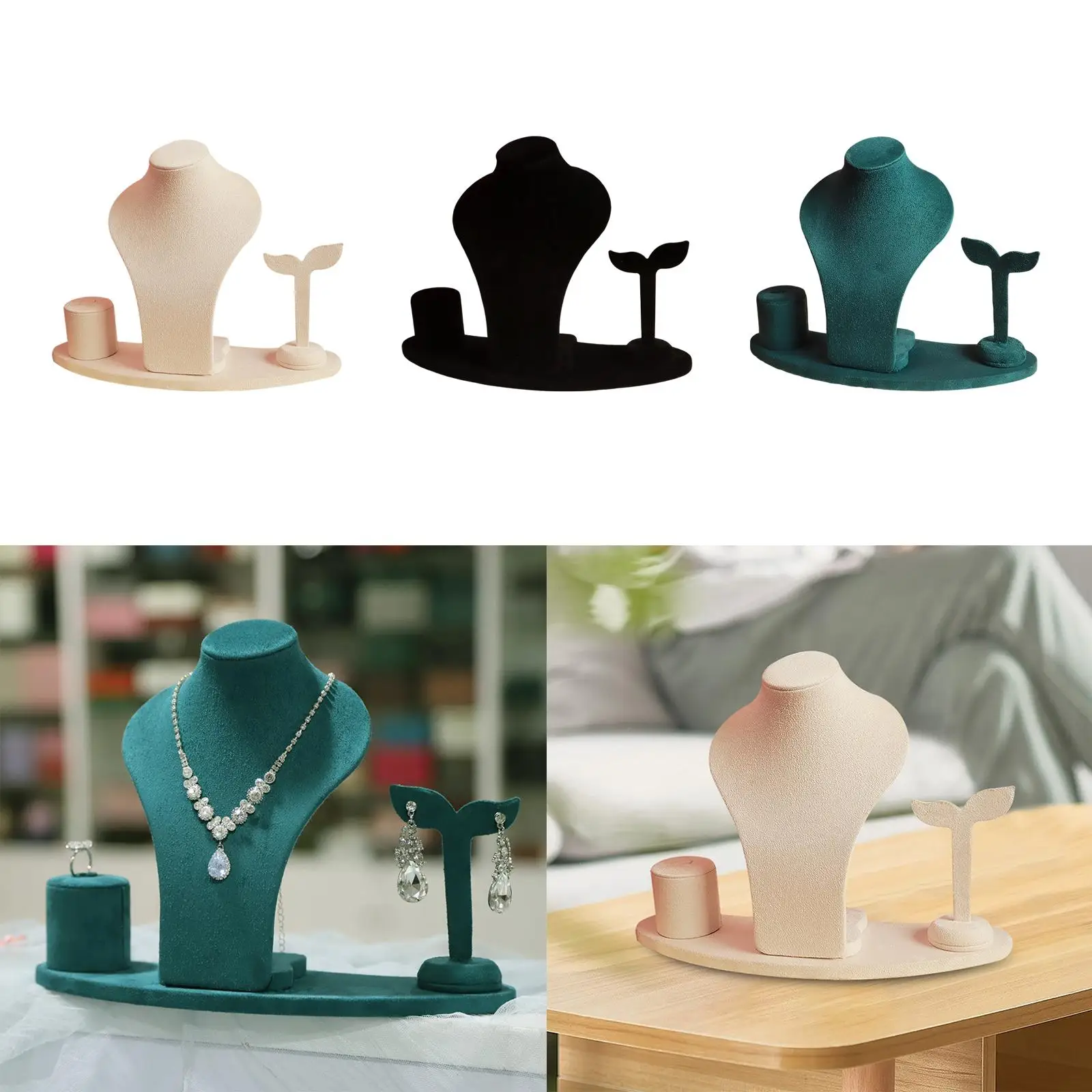 

Display Necklace Mannequin Earring Holder for Business Dresser Personal Use