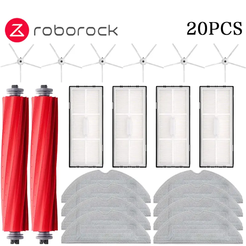 Main Side Brush Mop Hepa Filter Dust Bag Cleaning Rolling Brush Roborock S7 Maxv Ultra S7 Pro Ultra Robot Vacuum Accessories - Image 31