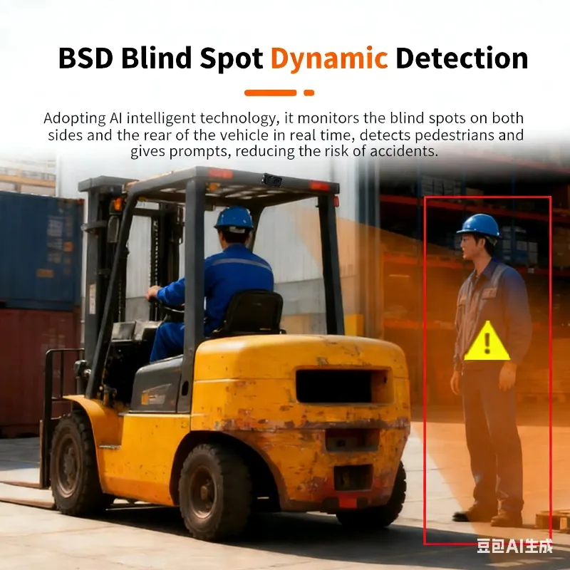 

Система предотвращения столкновений с пешеходами на основе искусственного интеллекта для экскаваторов, система обнаружения пешеходов, система предупреждения о слепых зонах с голосовым оповещением AHD 1080P (w