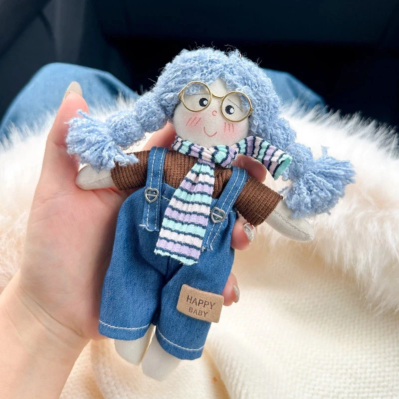 New In Stock Mollydoll Vintage Handmade Stuffed Plush Cloth Doll Keychain Bag Pendant Car Hanging Ornament Birthday Gift Toy