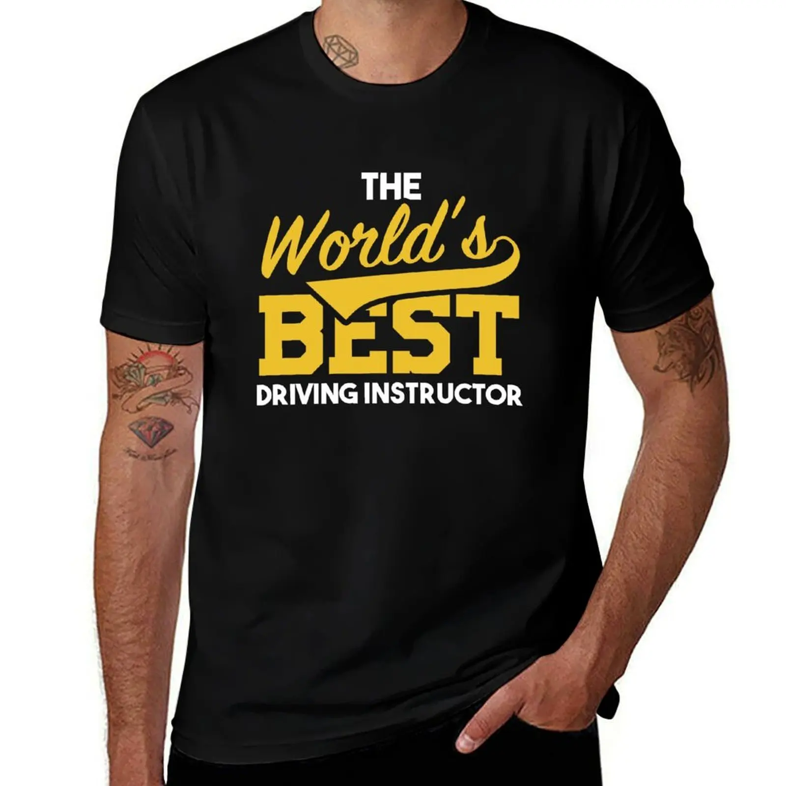 T-shirt décontracté à manches courtes pour conducteur débutant, meilleur instructeur de conduite au monde