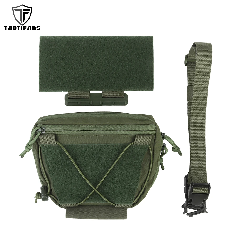 Bolsa tática raid drop bag qd primeiro tubo de lança fivela de liberação rápida abdominal integrado fanny pacote cinto saco de caça