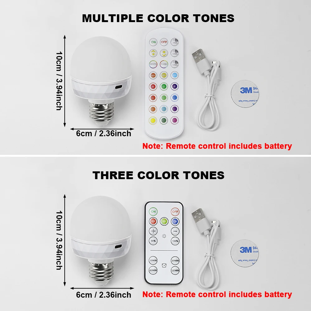 RGB LED ضوء لمبة USB 5 فولت شحن الذكية التحكم عن بعد عكس الضوء لغرفة النوم السرير غرفة المعيشة بار تركيبات الإضاءة LED