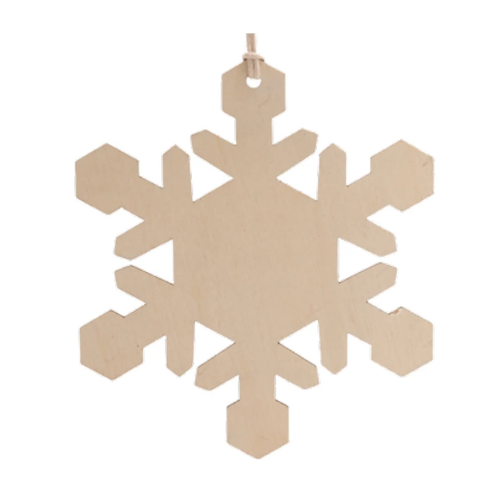 

10 Pcs Wooden Christmas Tree Pendant Xmas Hanging Plaque Chips Rustic Decorations Bamboo