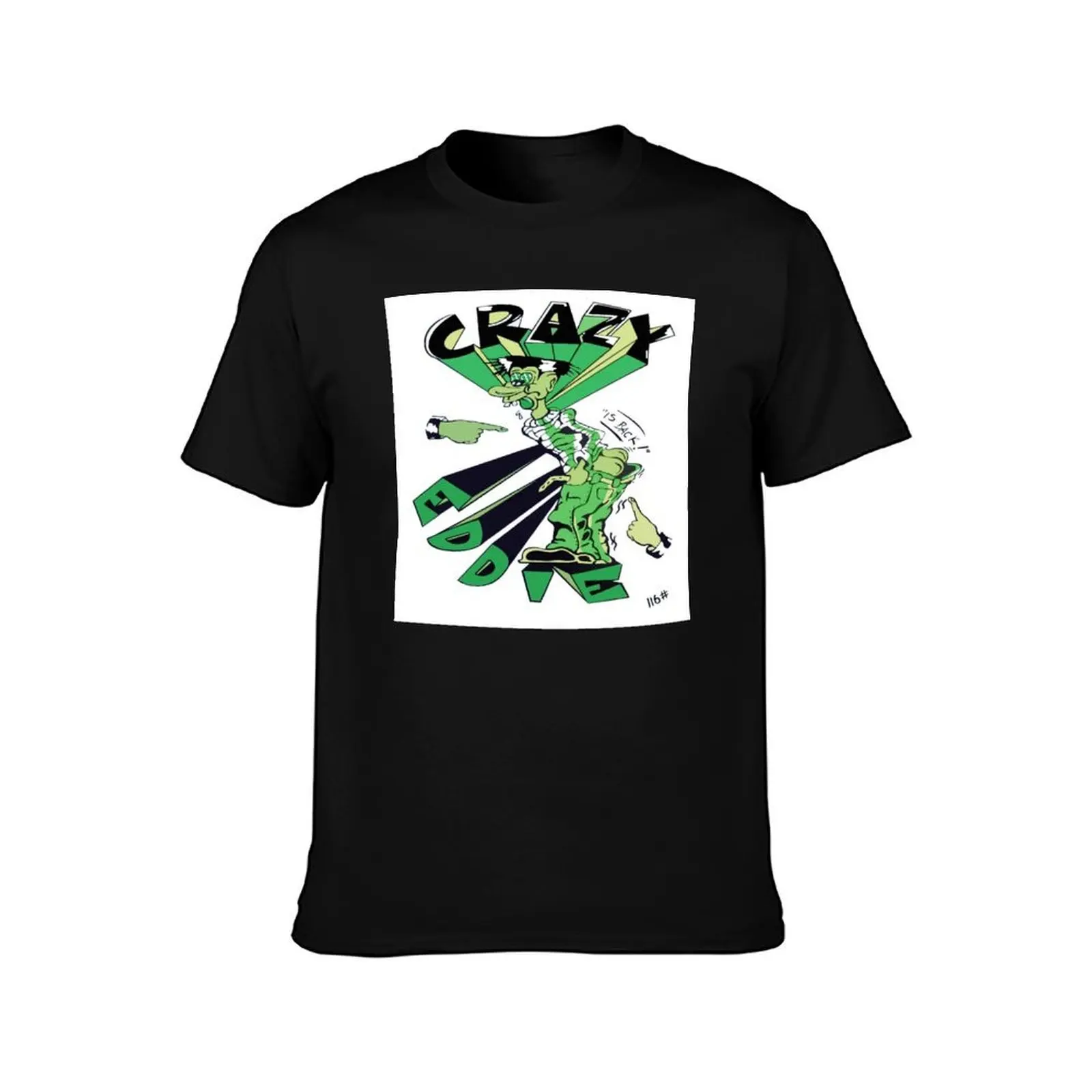 Crazy Eddie is Back - Original 116th Street Harlem Bag Design FRESH T-Shirt Retro Graphic Print T-Shirt