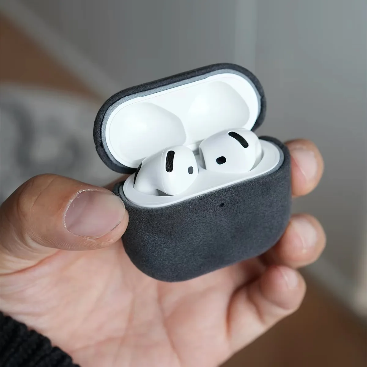 For Alcantara Case For AirPods 5 Pro3 Luxury Leather Cover  Full Protective Earphone Cases for AirPods 5 4 Pro 3 2 AirPods5