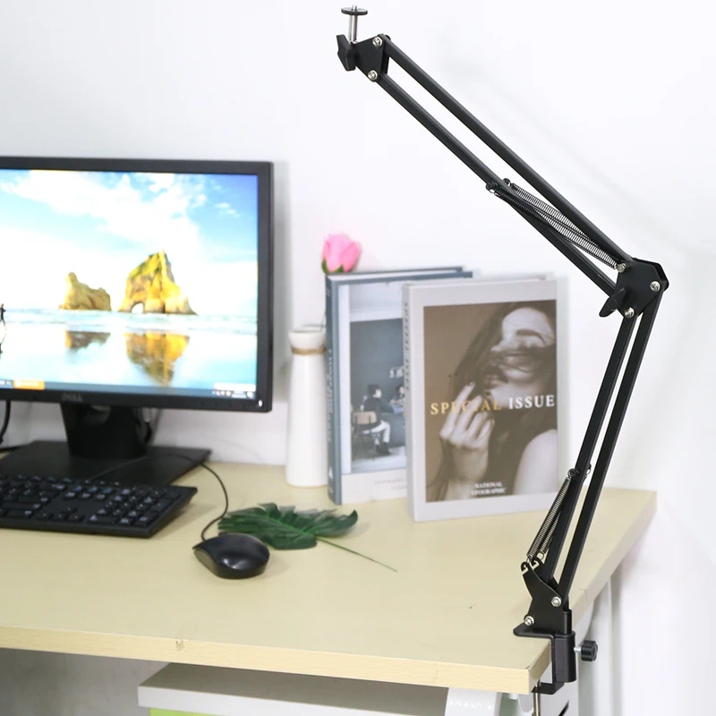 Adjustable Desktop Clamp Suspension Boom Scissor Arm Mount Stand Holder For Logitech Webcam C922 C930E C930 C920 C615