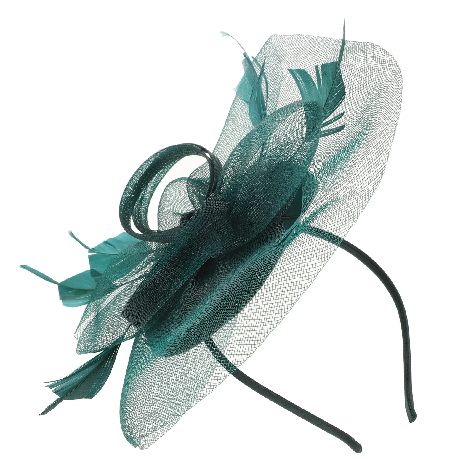 

Hairband Fascinator Hat Gauze Plume Ladies Tea Party Wedding Banquet Headwear Women Hair Decor Lightweight Durable Mesh Design