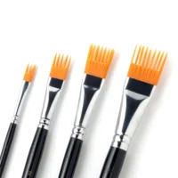 Pinceles de acuarela de cerdas de nailon: disponibles en varios tamaños para la variedad de técnicas de pintura de artistas, accesorios de pintura