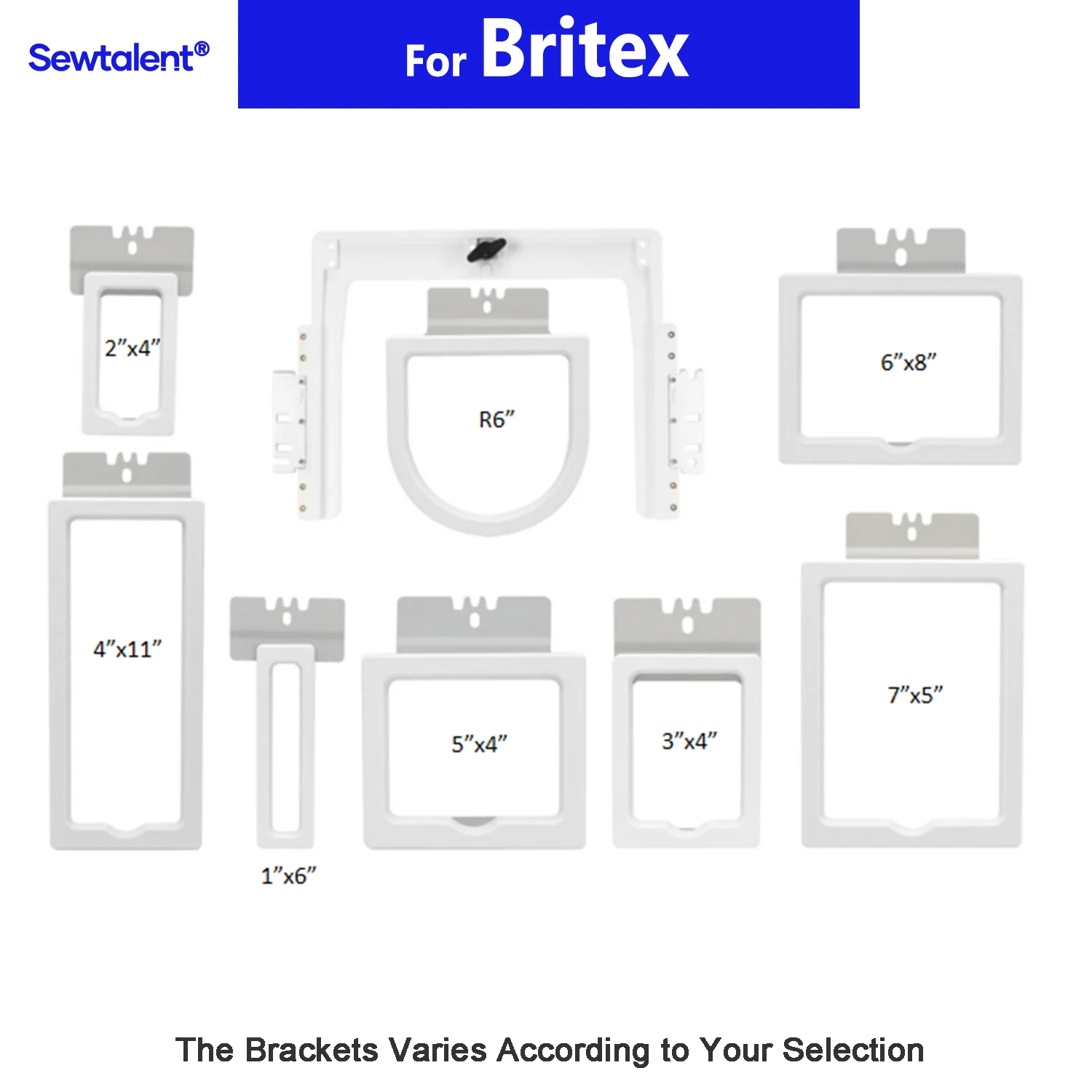 Britex BR801C BR3620 BR-1502/1503/1504/1506 embroidery machines with Mighty Hoop HoopMaster 8in1 Magnetic Fast Magna Hoop Kit