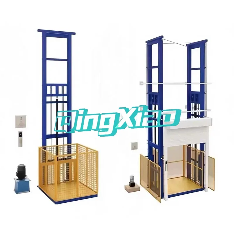 

2-8m Single and Double Rail Freight Elevators Warehouse and Workshop Indoor and Outdoor Lifts Lift Platform Elevator