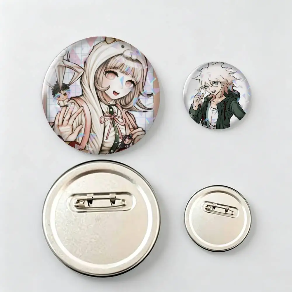 Peripheral-l Danganronpa Round Snap-in Brooch Metal Badge Brooch, Fashion Decorative Pins for Hat Bag Clothing Gift,Souvenir.