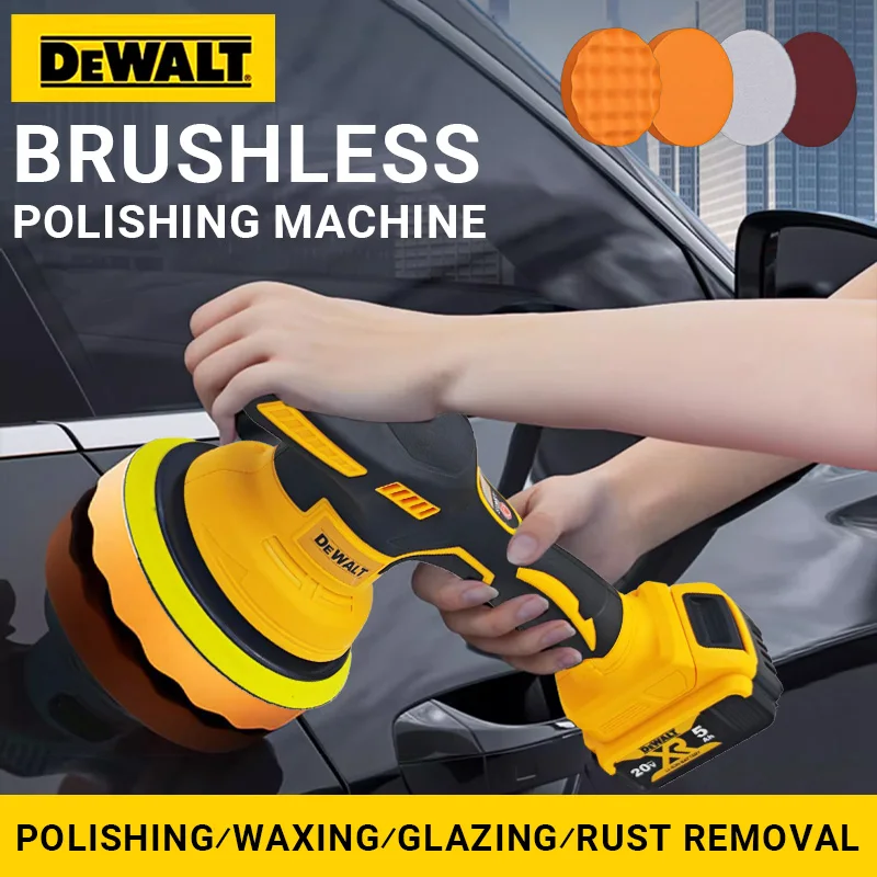 

Dewalt Electric Polisher 8 Gears Digital Display Cordless Car Waxing Car Polisher Auto Polishing Machine For Dewalt 20V Battery