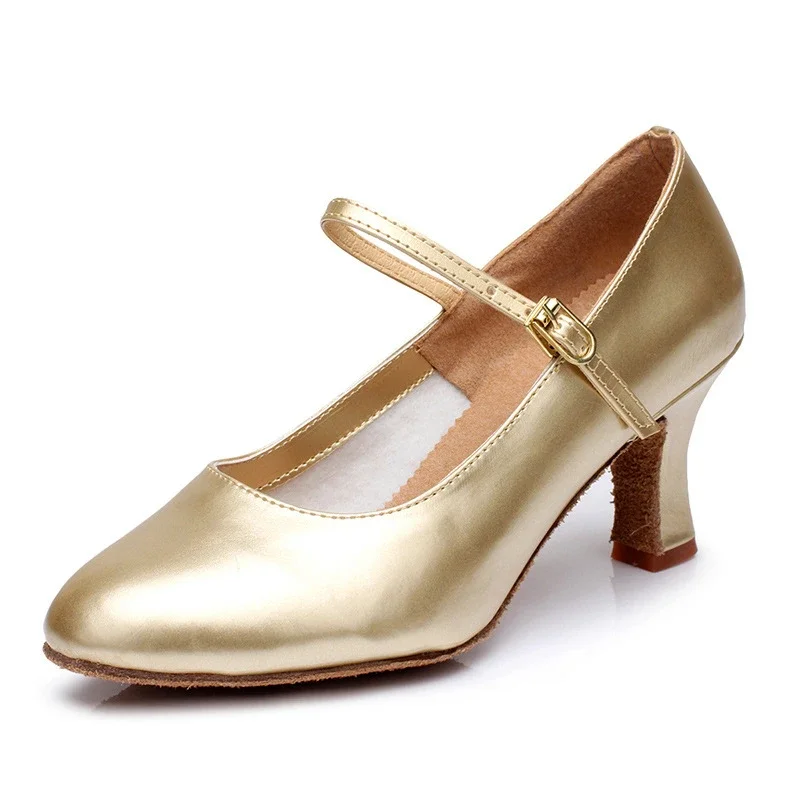 Zapatos de baile latino para mujer, tacones altos de 5cm/7cm, zapatos de baile de salón de Salsa moderna, suela suave, zapato de Baile Estándar de Tango