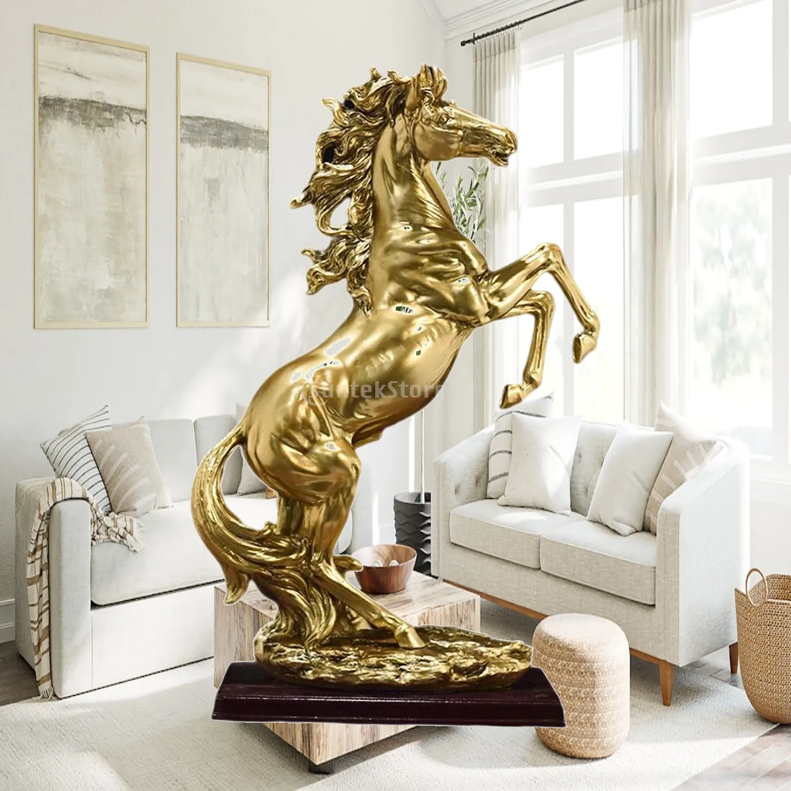 standing horse statue modern roaring horse large horse statue in