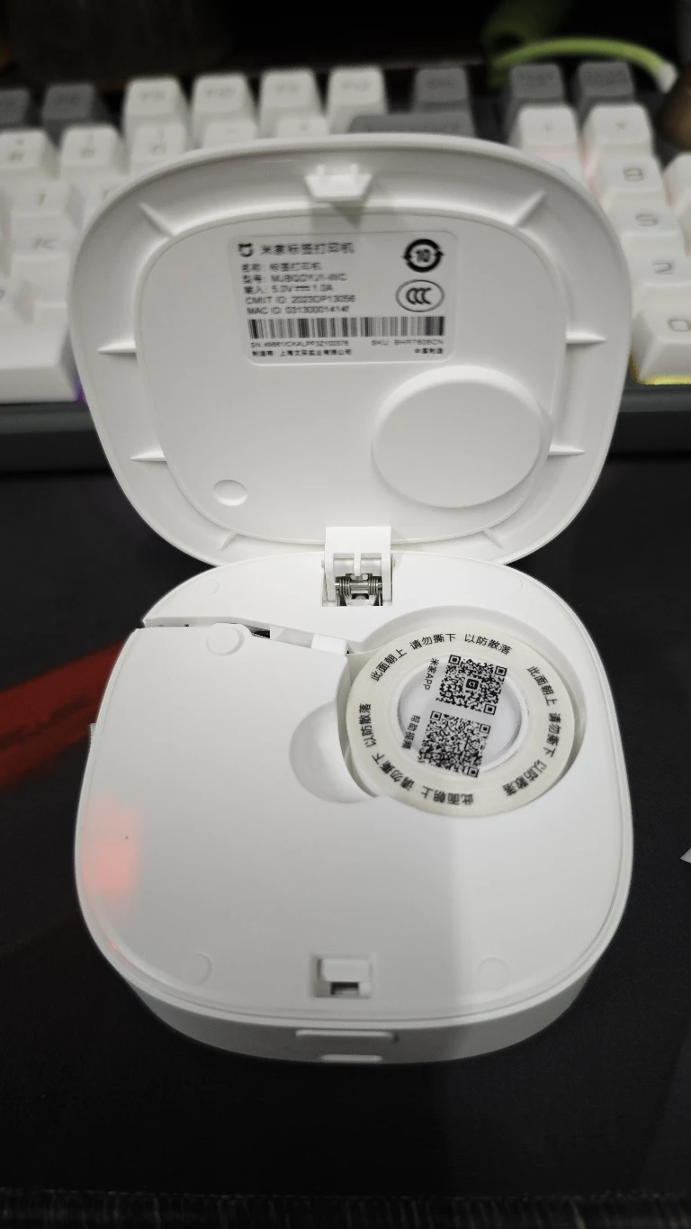 Xiaomi-Mijia Máquina Inteligente Label Maker, Mini Bolso Impressora Térmica, Sem fio, Tudo em um, DIY, Data, Adesivo para Mihome App