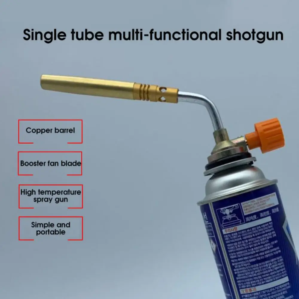 High Temperature Stainless Steel Flame Gun Nozzle, Portable Ignition Flamethrower, Reliable Spray Gun, Outdoor Barbecue