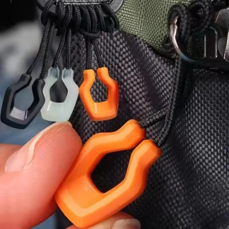 1-12PC Luminous Zipper Pullers Convenient Zipper Extension Knapsack Jacket Zippers Accessories Tent Zipper Pull Slider Head Tool - view 3