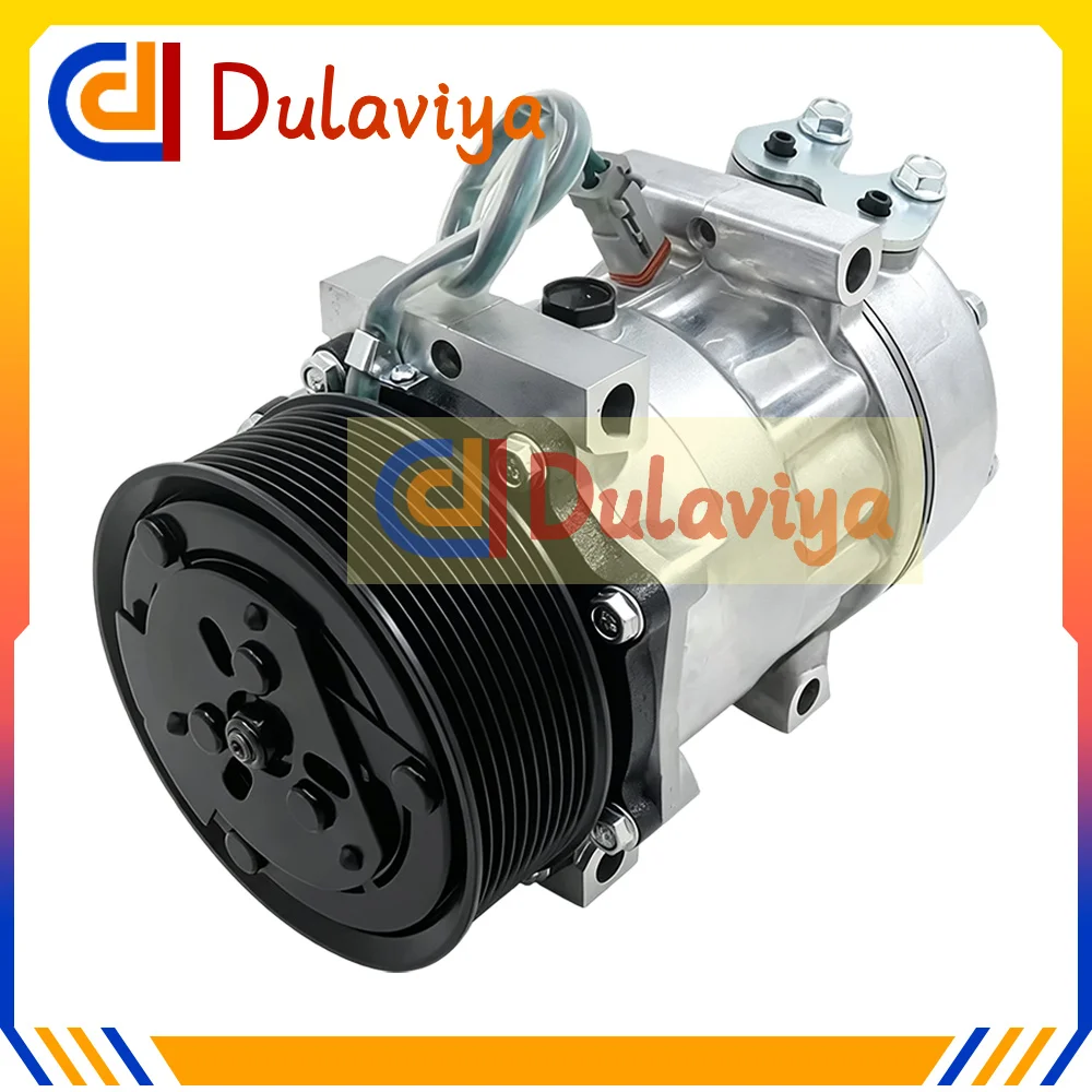 AC Air Conditioning Compressor Cooling Pump PV10 For Scania TRUCK 10PK 24V 1888032 1531196 8295 8275 AC Air Compressor