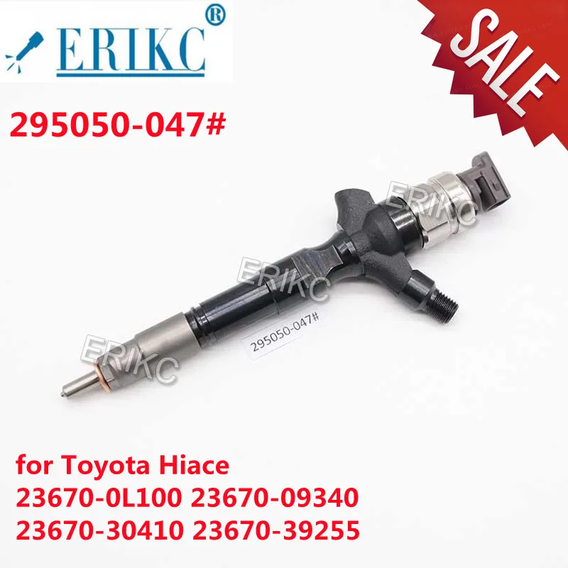 295050-0470 Common Rail Injector Sprayer 295050-0471 23670-39355  23670-0L100 23670-09340 23670-39255 ERIKC for Toyota Hiace